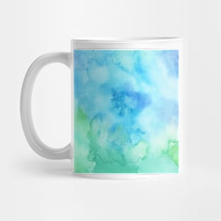 Abstract Watercolor Blue Skies Mug